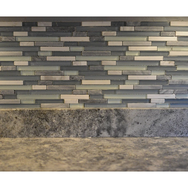 Anatolia Bliss Bliss BSWS Stone And Glass Linear Mosaic Tile, 12"x12" - Image 3