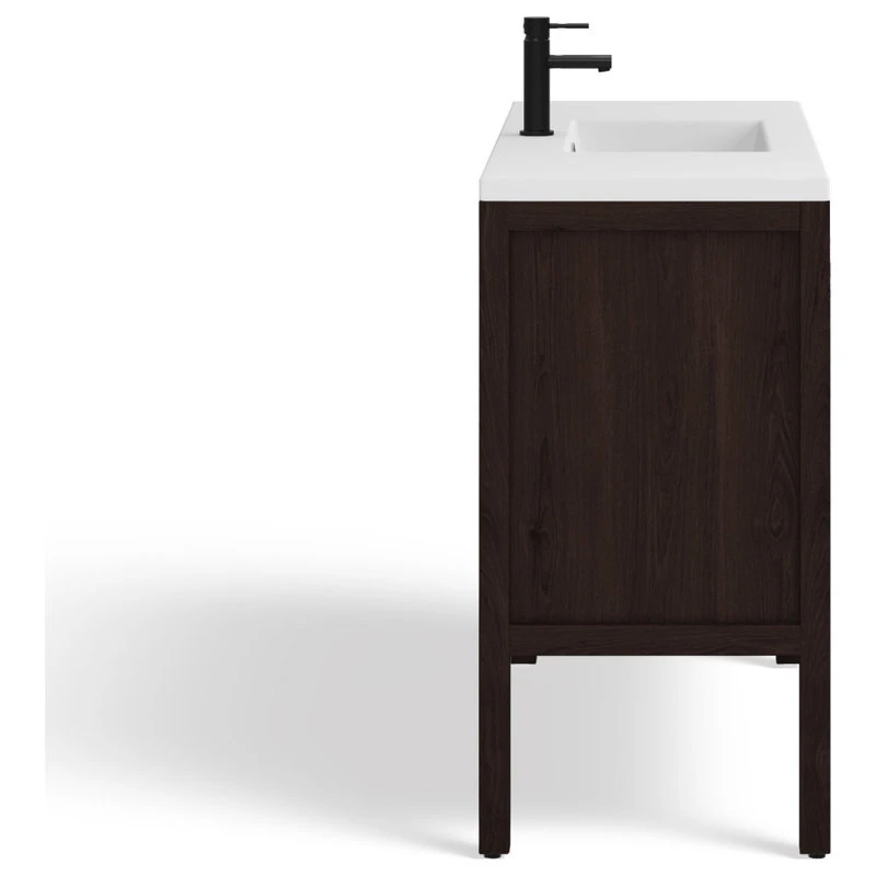 MOD The Shiloh Bathroom Vanity, Single Sink, 48", Dark Walnut, Freestanding - Image 11