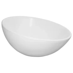 Ronbow Corp. Ronbow Essentials Orbit 16" Sloped Rim Ceramic Vessel Bathroom Sink, White
