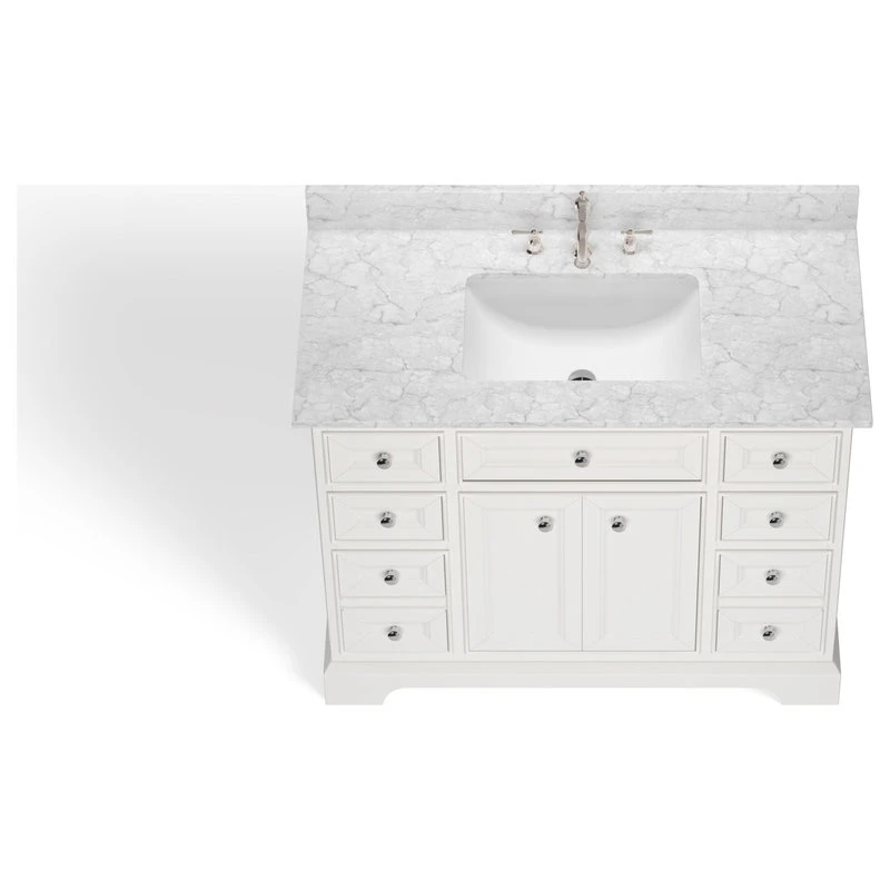 MOD Meadowood Bath Vanity, White, 43", Single Sink, Freestanding - Image 13