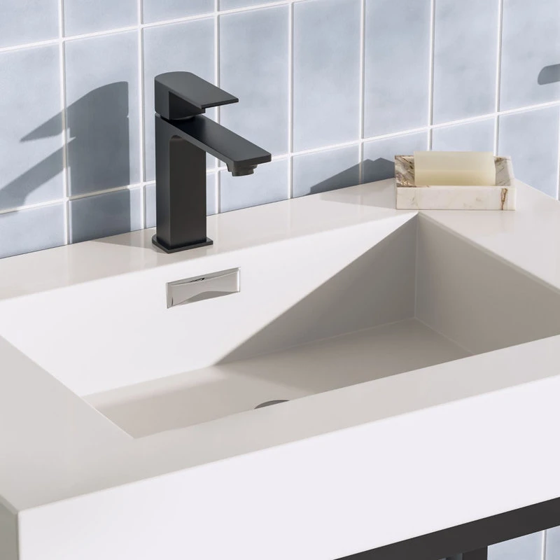 MOD The Nova Bathroom Vanity, Black, 30", Single Sink, Freestanding - Image 4