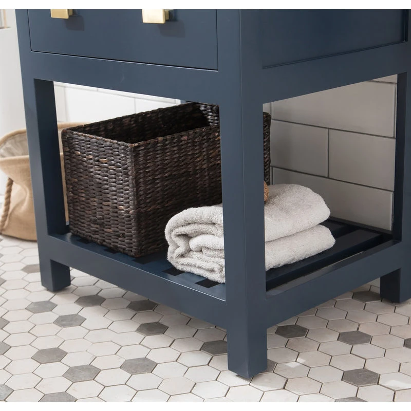Water Creation 24" Single Vanity With Drawer, Monarch Blue - Image 8