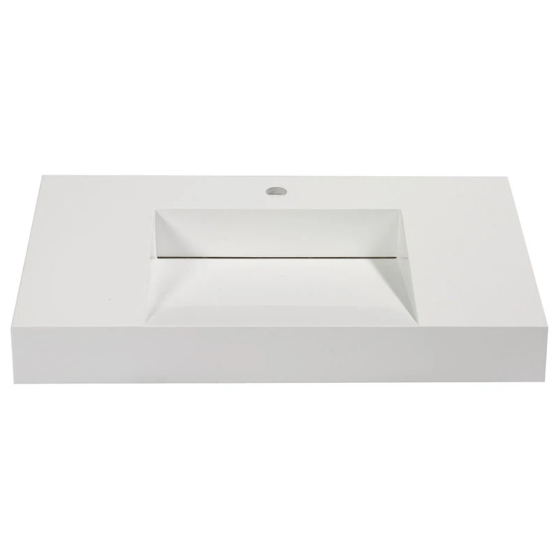 Aquamoon Venice Infinity Modern Bathroom Vessel Sink, 31 1/4" - Image 2