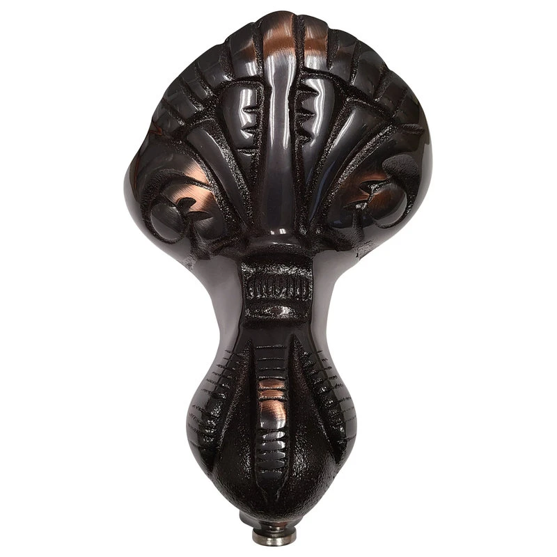 The Tub Connection 58" Cast Iron Swedish Tub Without Faucet Holes "Holt", Oil Rubbed Bronze Feet - Image 4