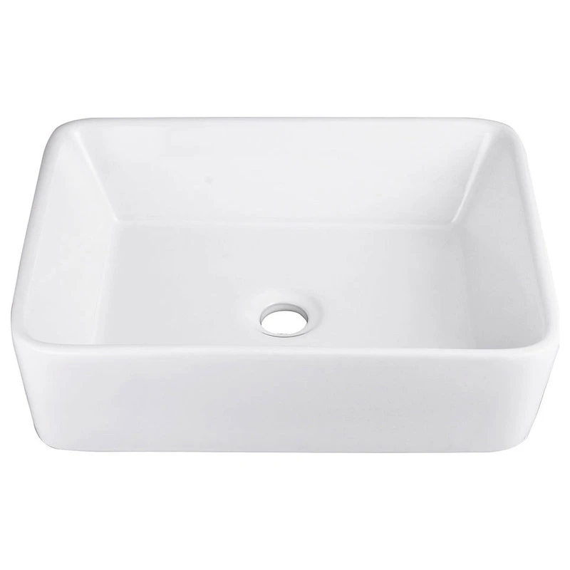 Aquaterior 19"x15"x5" Ceramic Vessel Sink With Single-hole Faucet Bathroom - Image 2