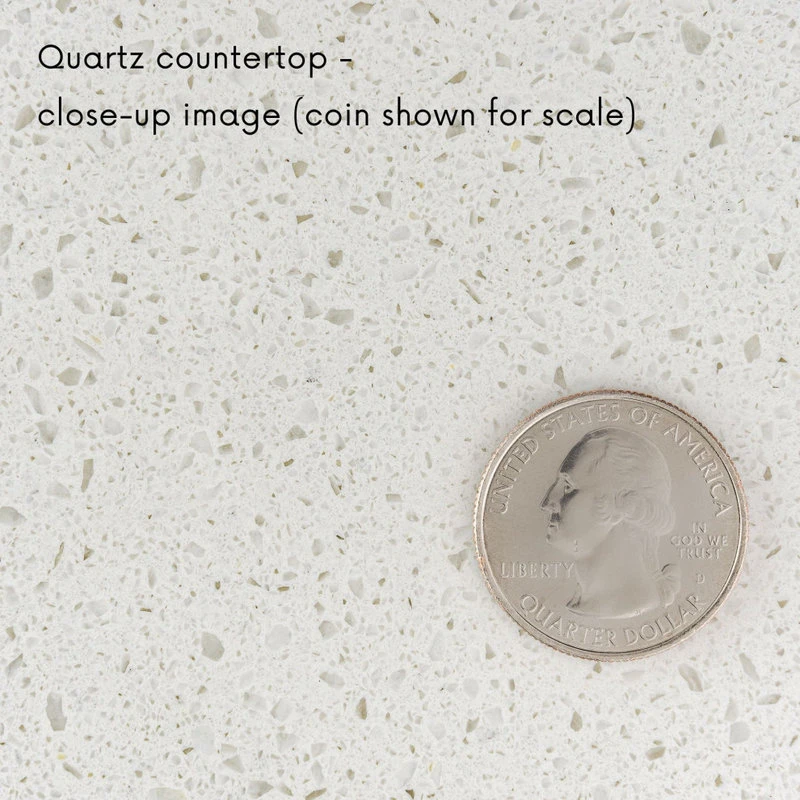 Kitchen Bath Collection Aria 36" Bathroom Vanity, White, Quartz - Image 7