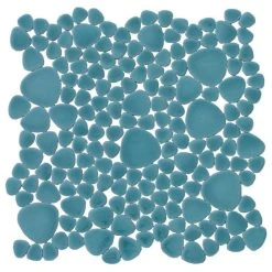 Pebble Tile Mosaics Porcelain Sea Mist Pebble Tile
