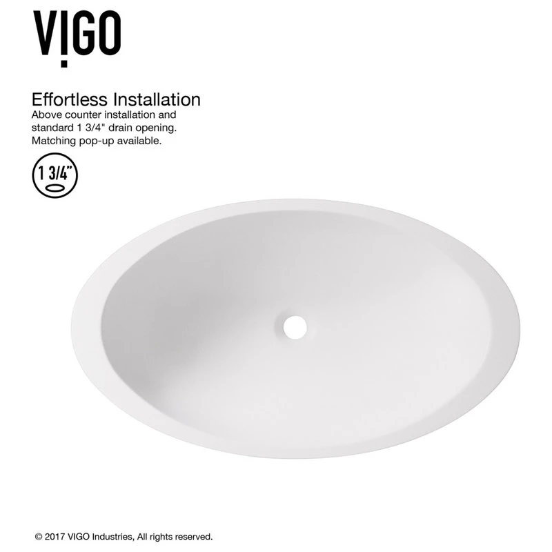 VIGO Wisteria Matte StoneTM Vessel Bathroom Sink - Image 5
