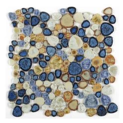 Fancy Decorative Mosaic Growing Blue 11.50 X 11.50
