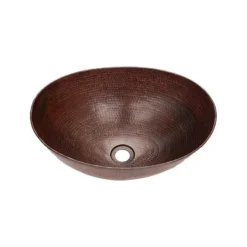 Espeso Oval Vessel Bathroom Sink By SoLuna, Dark Smoke