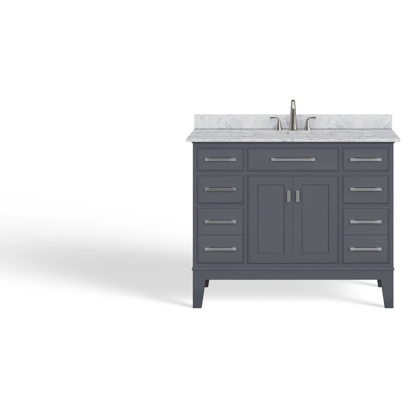 MOD The Fairmont Bathroom Vanity, Single Sink, 42", Maple Gray, Freestanding - Image 9