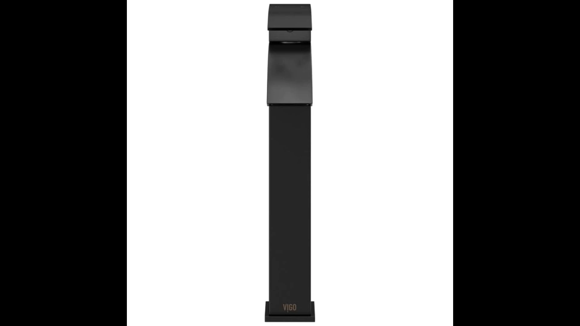 VIGO Gray Onyx Glass Vessel Sink And Duris Faucet Set, Matte Black Finish - Image 3