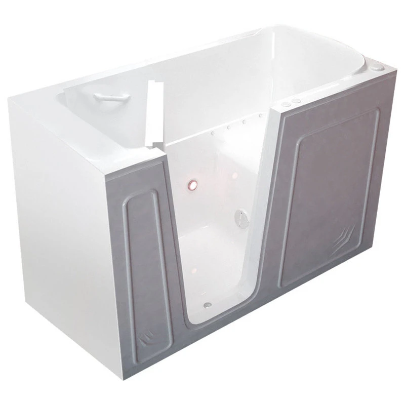 MediTub Walk-In 32 X 60 Left Drain White Air Jetted Walk-In Bathtub