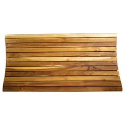 EcoDecors Teak Shower Bath Floor Mat, 40"x20"