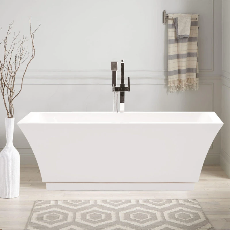 Vanity Art LLC Vanity Art 59" Freestanding Acrylic Bathtub - Image 2