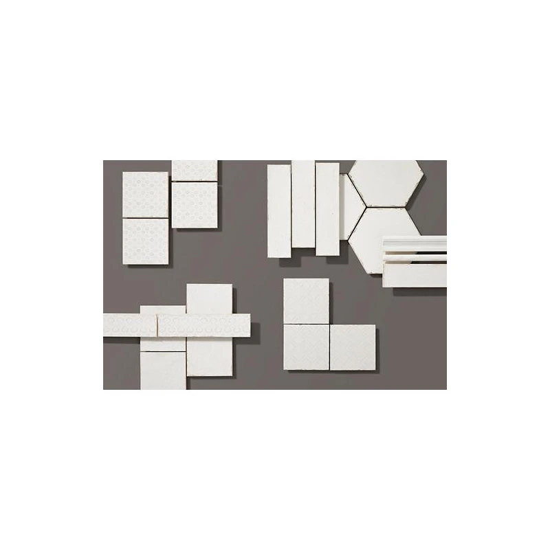 The Tile Shop Annie Selke Artisanal White Moldura Ceramic Wall Trim Tile - Image 7