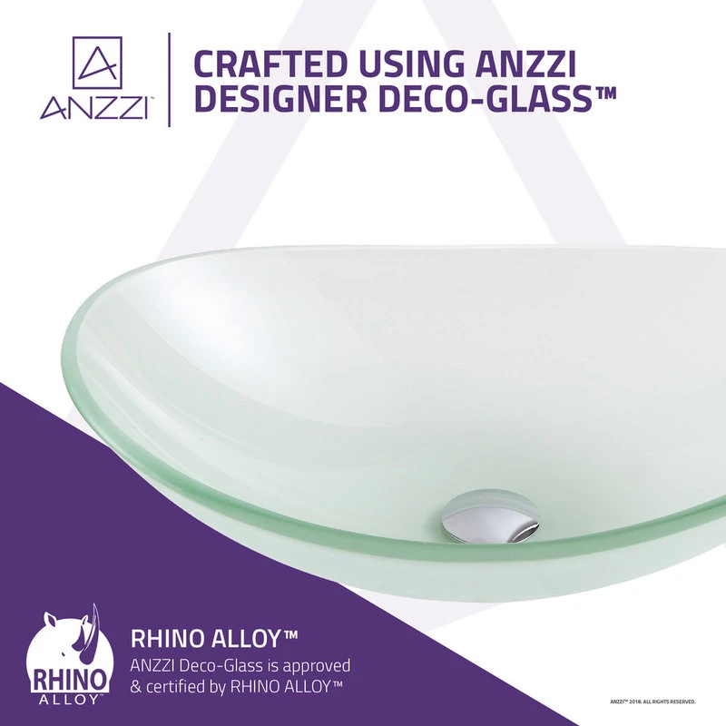 ANZZI Forza Series Deco-Glass Vessel Sink - Image 3
