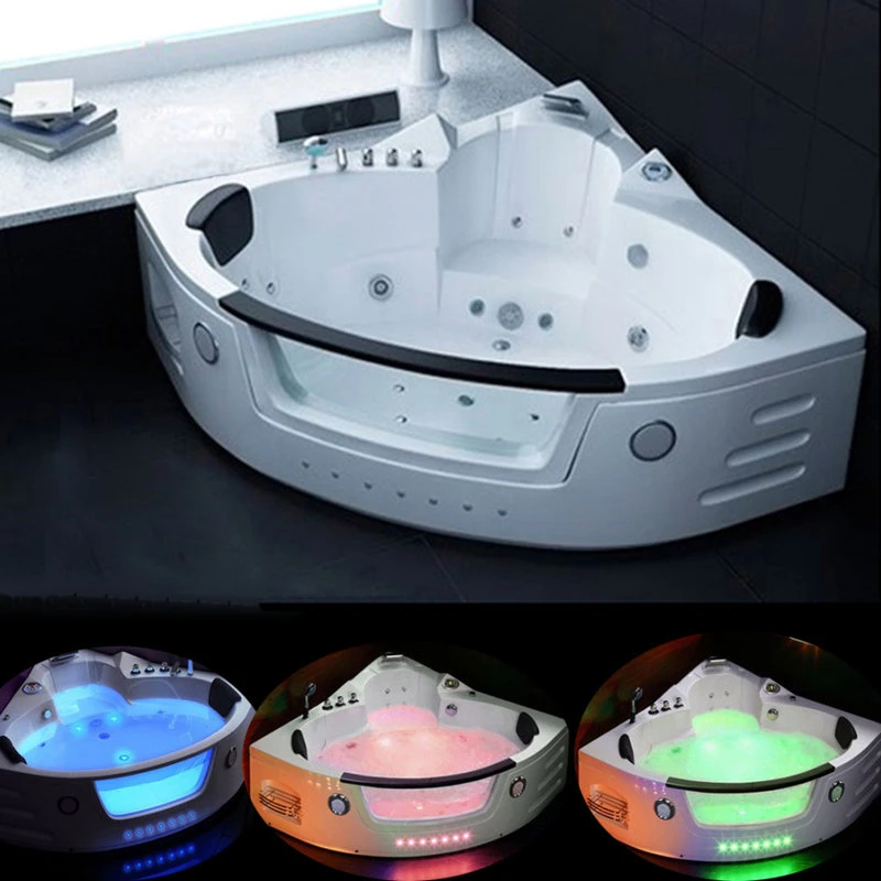 Simbashoppingusa Whirlpool Bathtub 59"x59" Double Pump Heater, Santangels - Image 2