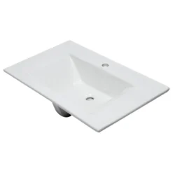 EAGO BB127 White Ceramic 32"x19" Rectangular Drop In Sink