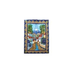 Fine Crafts & Imports Volcano Clay Talavera Tile Mural