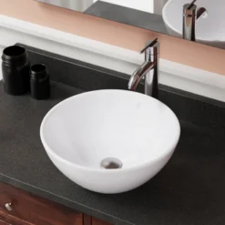 MR Direct Sinks And Faucets Porcelain Vessel Sink, White, Sink Only, No Additional Accessories