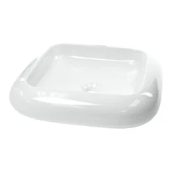 Caracalla Sleek Square Ceramic Vessel Bathroom Sink