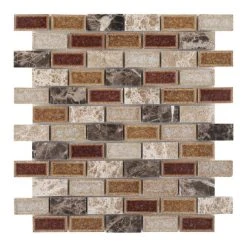 Fancy Decorative Mosaic Princess Brick 10.75 X 11.75