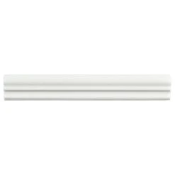 Merola Tile Brillo Zen Ceramic Moldura Trim Tile, Blanco