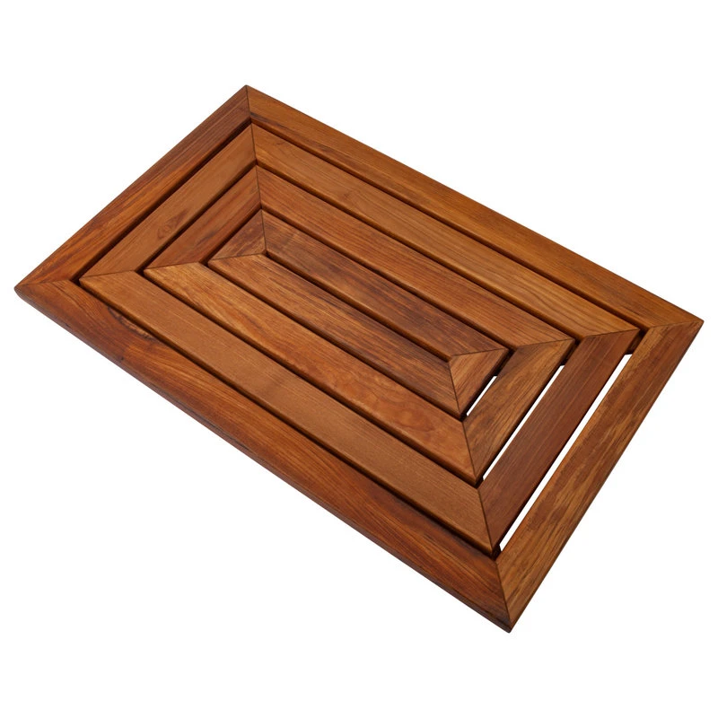 Nordic Style Premium Oiled Teak Shower/Bath Mat 31.4"x19.6" - Image 2