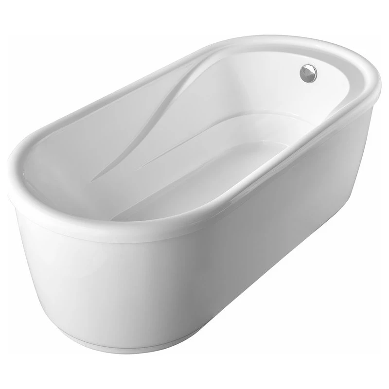 Vanity Art LLC Vanity Art 59" Freestanding Acrylic Soaking Bathtub