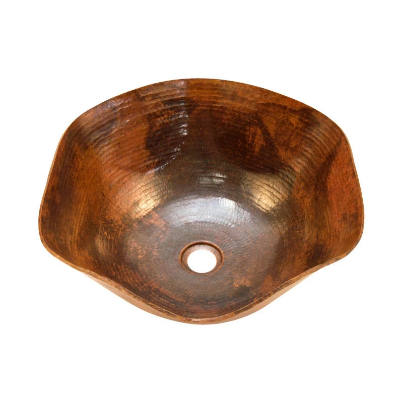 Artesano Copper Sinks Round Vessel Bathroom Copper Sink Very Thick Gauge 14