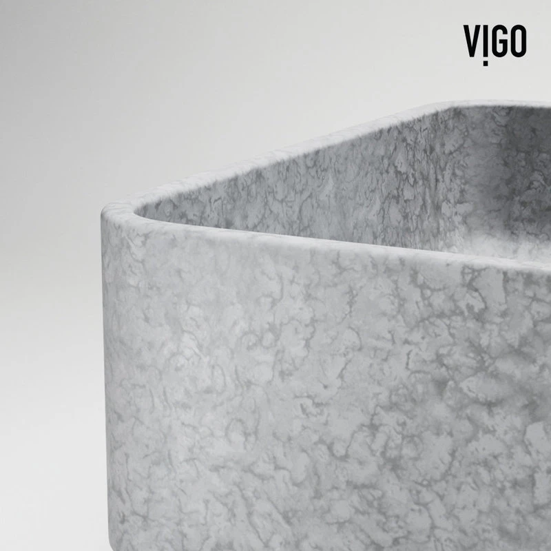 VIGO 16 In. L X 12 In. W Rectangular Bathroom Vessel Sink - Image 9