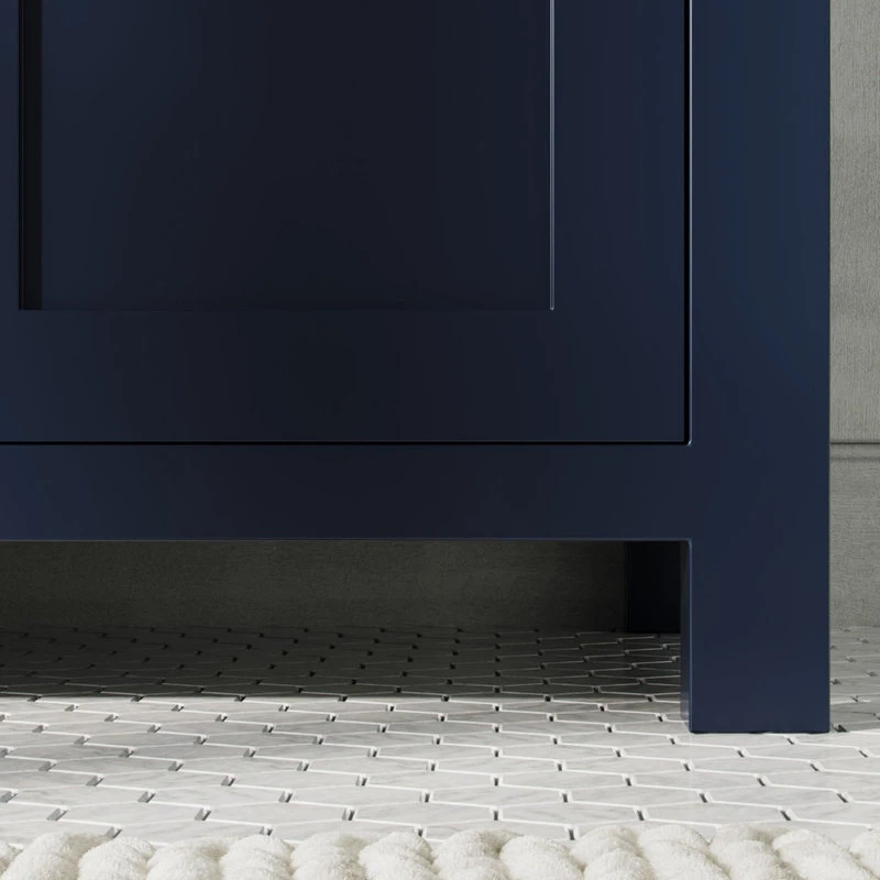 MOD Savoy Bath Vanity, Double Sink, 72", Blue, Freestanding, Faucets And Mirrors - Image 7