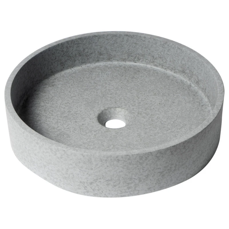 Alfi Trade Inc Alfi Brand Abco17R 17" Round Solid Concrete Gray Matte Above Mount Bathroom Sink
