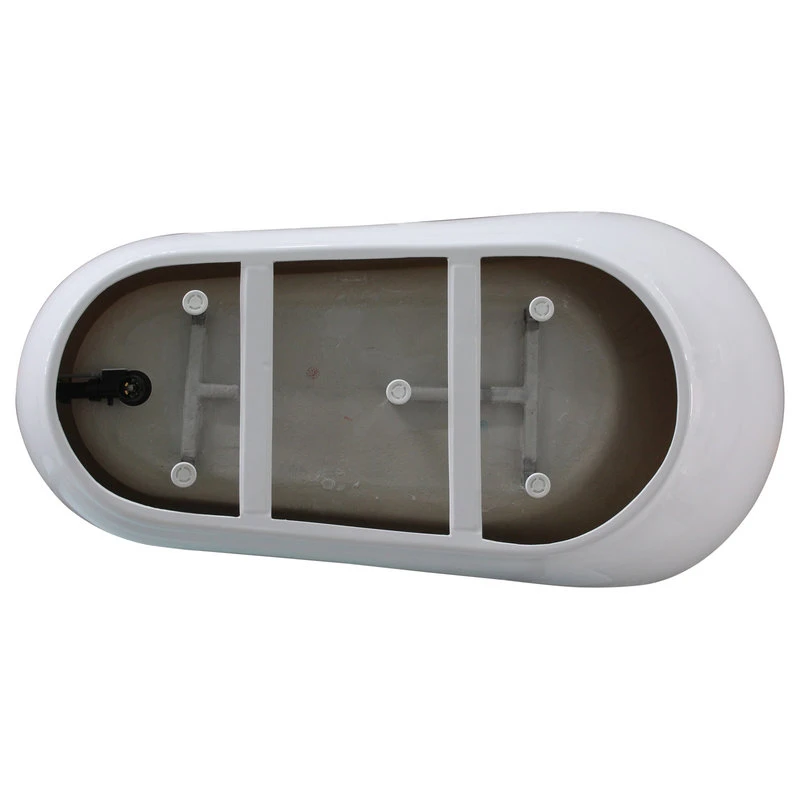 Vanity Art LLC Vanity Art Freestanding Acrylic Bathtub, White, 35"x71" - Image 11