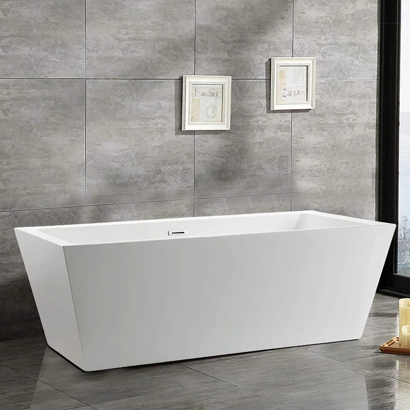 Vanity Art LLC Vanity Art 59" Freestanding Acrylic Bathtub - Image 9