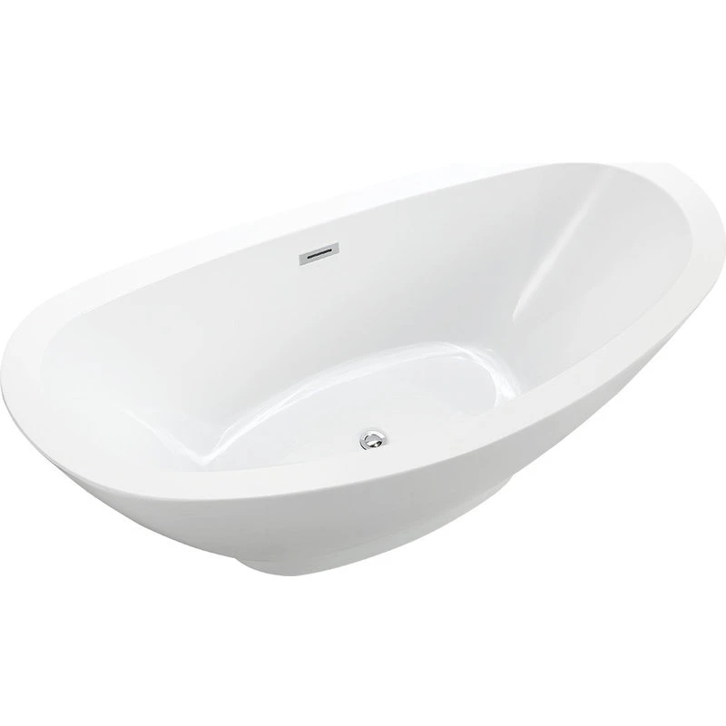 Vanity Art LLC Vanity Art Freestanding Acrylic Bathtub, 33.5"x 69"