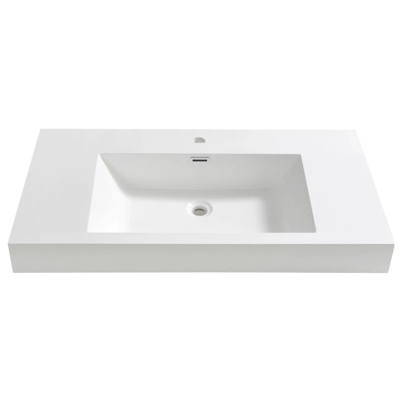 Fresca Valencia Integrated Sink/Countertop, White, 40" - Image 2
