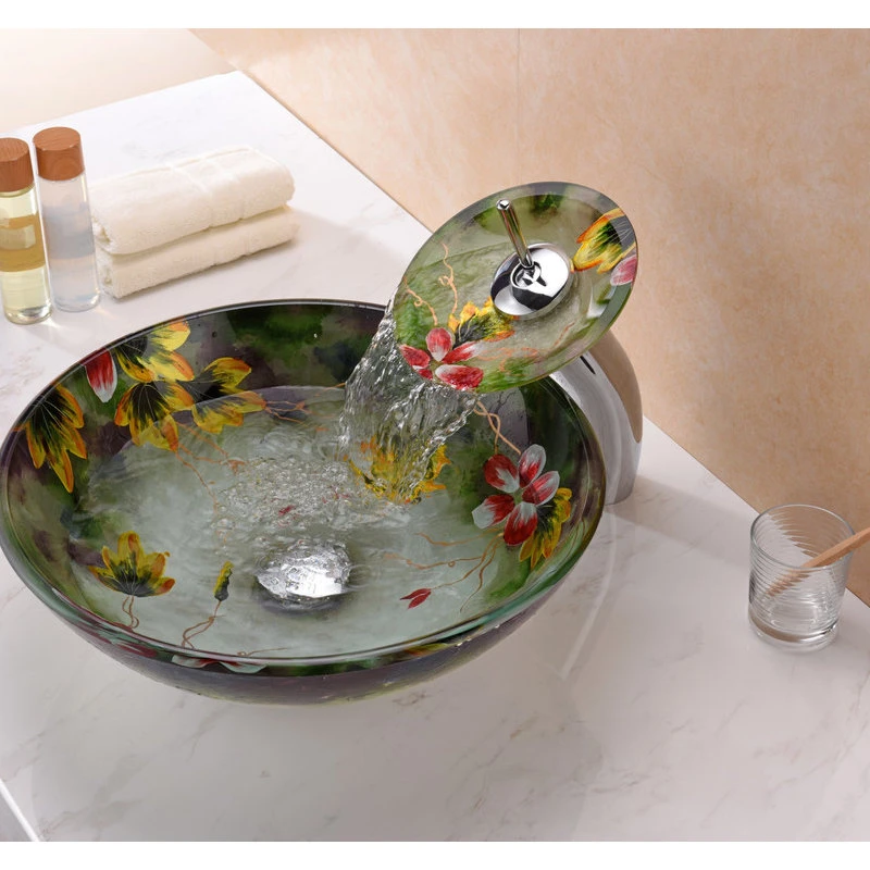 ANZZI Impasto Series Vessel Sink In Hand Painted Mural - Image 5