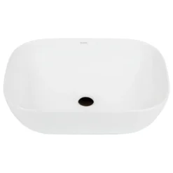 Elite Sinks ELANTI EC1801 Porcelain Rectangular Vessel Sink, White
