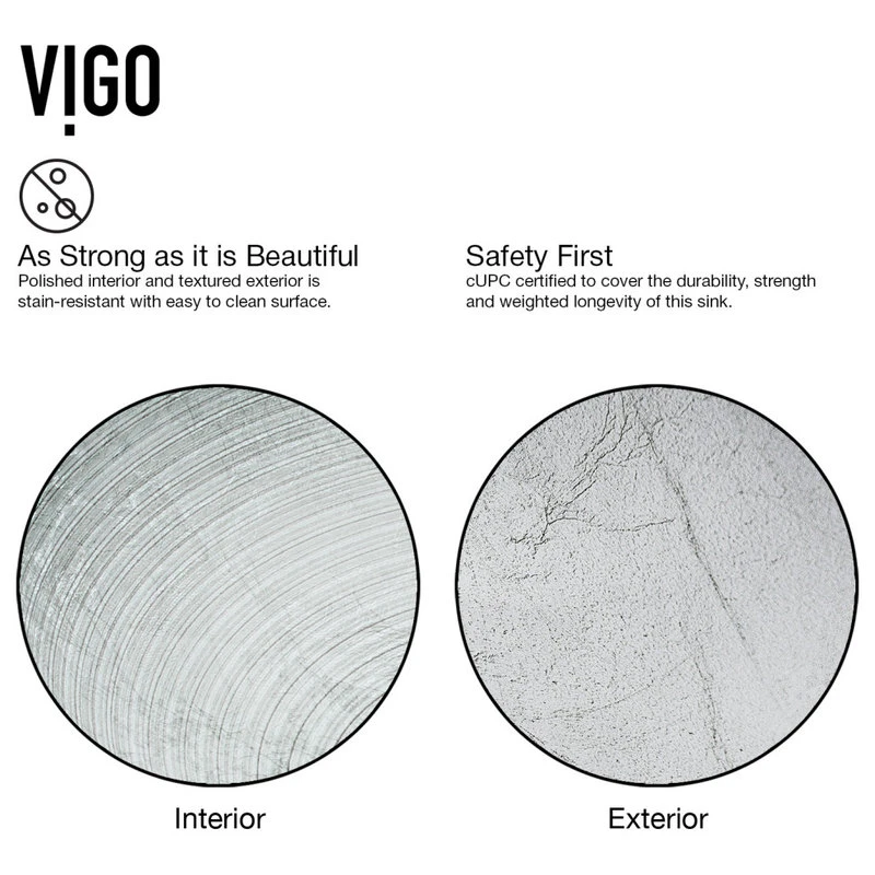 VIGO Simply Silver Glass Vessel Sink And Blackstonian Faucet Set, Matte Black - Image 10