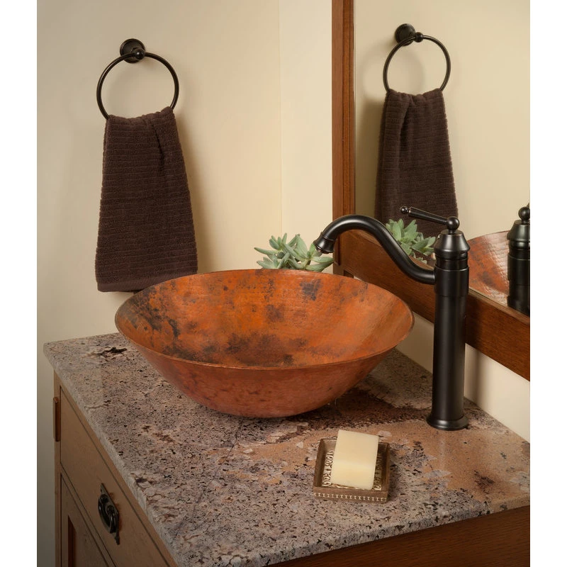 Novatto Catalonia Copper Vessel Sink, Natural - Image 3
