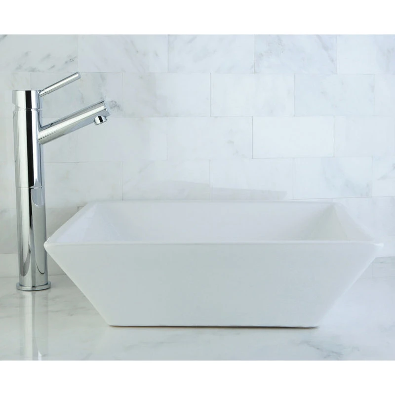 Kingston Brass Fauceture Vessel Sink, White - Image 3