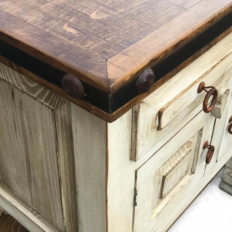 RanchoCollection San Pascual 30" Rustic Vanity, Vintage White - Image 3