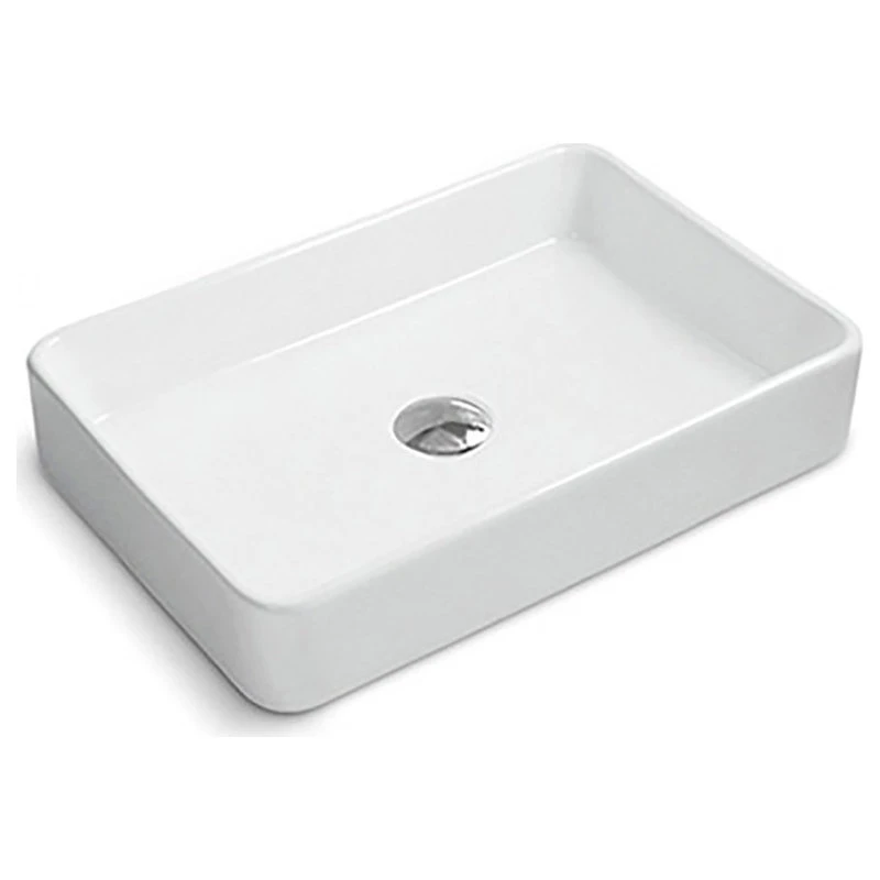 Ruvati 24 X 16 Inch Bathroom Vessel Sink White Rectangular- RVB2416