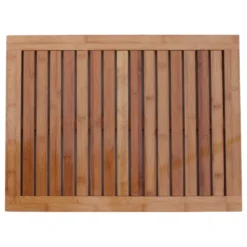 Oceanstar Bamboo Floor And Shower Mat