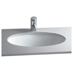 Cheviot Products Oval Undermount Sink, White, 18.5"