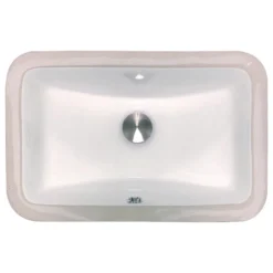 Nantucket Sinks UM-159-W Undermount Ceramic Sink, White