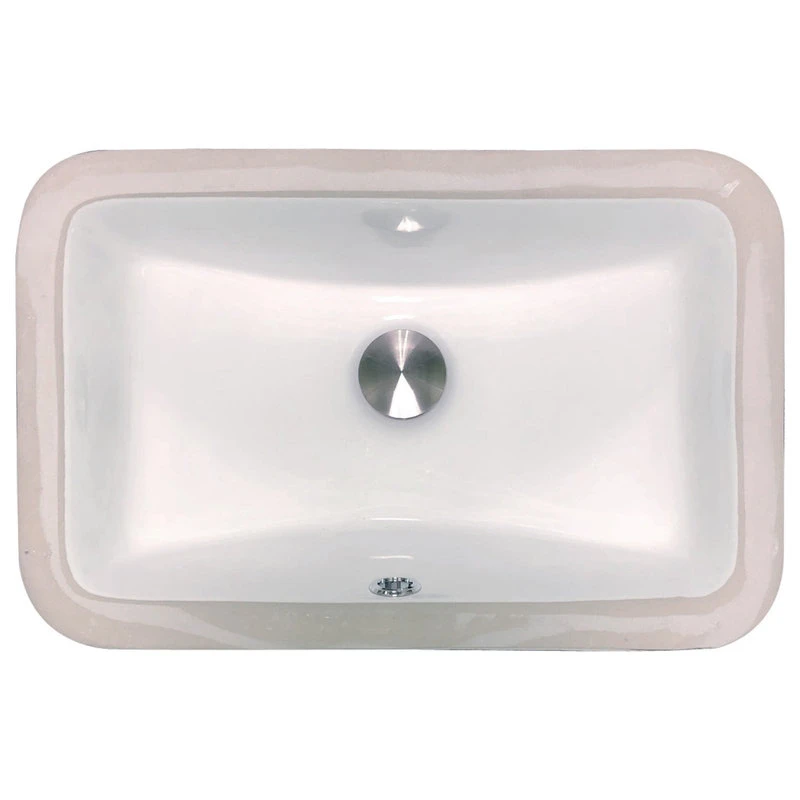 Nantucket Sinks UM-159-W Undermount Ceramic Sink, White