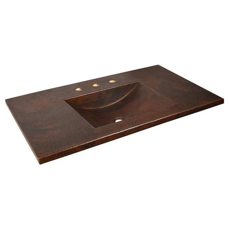 Native Trails Cozumel Vanity Top, Antique Copper, 36" - Image 2